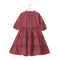 Maroon Cotton Satin Dress